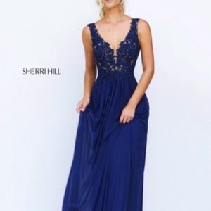 Sherri hill 50255 beaded dress prom formal long